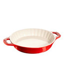 Staub 1.25 Quart Ceramic Pie Dish - CHERRY