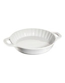 Staub 2.25 Quart Ceramic Pie Dish - WHITE