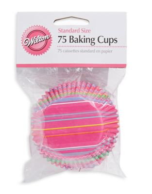 Wilton Pack of 75 Colourful Baking Cups - WHITE