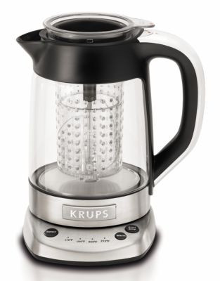 Krups 1L Electronic Glass Tea Maker - SILVER