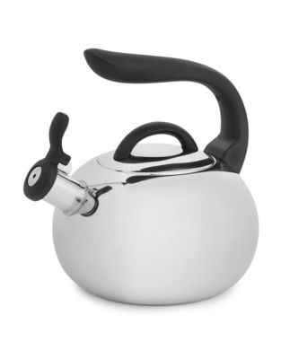 Paderno Two Litre Whistling Kettle - SILVER - 2L