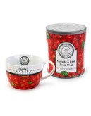 Danesco Tomato and Basil Soup Mug - RED