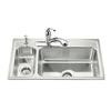 Toccata(Tm) High/Low Self-Rimming Kitchen Sink