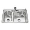Staccato(Tm) Large/Medium Self-Rimming Kitchen Sink