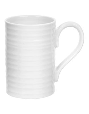 Sophie Conran For Portmeirion Ridged Tall Mug - WHITE
