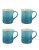 Le Creuset Set of 4 Mugs - CARIBBEAN