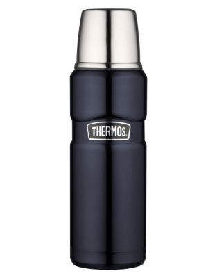 Thermos Stainless King 470 ml Briefcase Bottle - MIDNIGHT BLUE