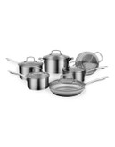 Cuisinart 11-Piece Single Ply Stainless Steel Cookware Set - SILVER - 11L