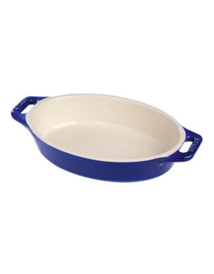 Staub 0.47 Quart Ceramic Oval Dish - BLUE