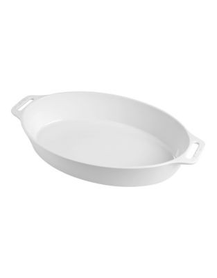 Staub 2.5 Quart Ceramic Oval Dish - WHITE