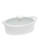 Corningware French White Oval Casserole with Glass lid - WHITE - 1.5