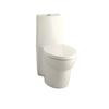 Saile One Piece 1.6 gal with Dual Flush Technology Elongated Toilet in Biscuit