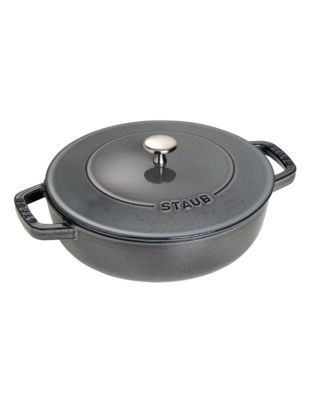 Staub Round 11 Inch Cast Iron Braiser - GREY - 28 CM