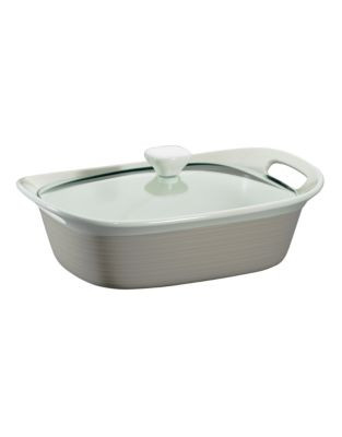 Corningware Etch 2.5-Quart Casserole Dish With Cover - SAND - 2.5QT