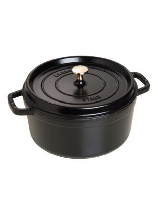 Staub 8.3 L Round Cocotte - BLACK - 8.3 L