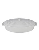 Le Creuset Oval Casserole with Lid - WHITE