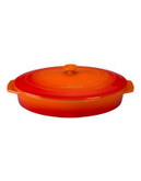 Le Creuset Oval Casserole with Lid - FLAME