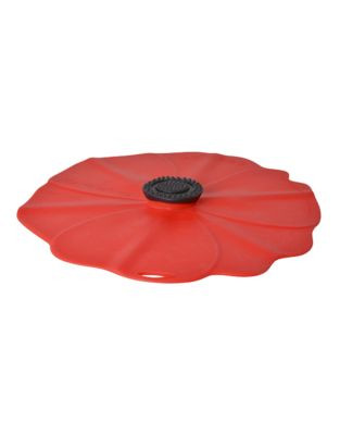Charles Viancin Poppy 6 Inch Silicone Lid - RED