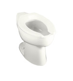 Highcrest(Tm) Elongated Toilet Bowl With Rear Spud in White