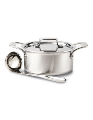 All-Clad Brushed D5 Soup Pot with Ladle - STAINLESS STEEL