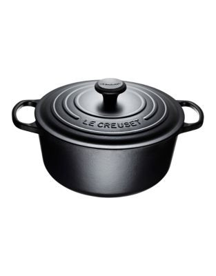 Le Creuset Round 5.3-Litre French Oven Pot - LICORICE