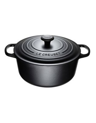 Le Creuset Round 6.7-Litre French Oven Pot - LICORICE - 6.7L