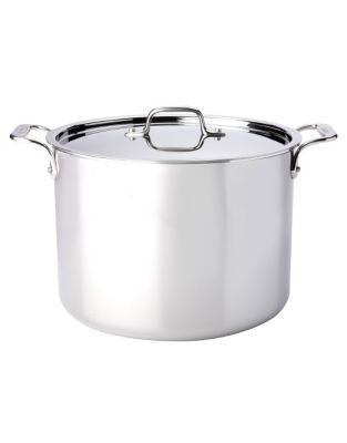 All-Clad 12 quart Stainless Steel Stockpot with Lid - SILVER