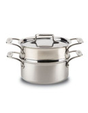 All-Clad Brushed D5 Casserole with Steamer - STAINLESS STEEL