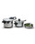 Jascor 5 Piece Pressure Cooker Set - SILVER