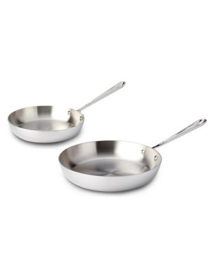 All-Clad Stainless Skillet 9in and 11in - STAINLESS STEEL