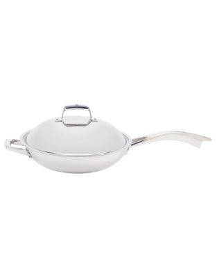 Zwilling J.A.Henckels Truclad 13 Inch Wok with Lid and Rack - SILVER