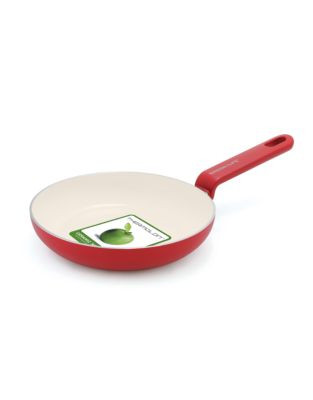 Green Pan Green Life Foodies 20cm Healthy Non-Stick Ceramic Fry Pan - RED - 8IN