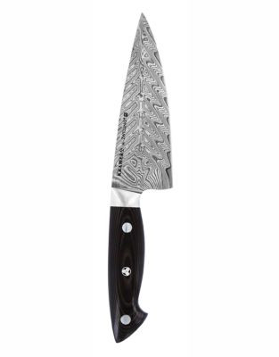 Bob Kramer Euroline SS Damascus Collection Chefs Knife 6 inch 160 mm - BLACK - 6
