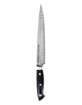 Bob Kramer Euroline SS Damascus Collection Carving Knife 9 inch 220 mm - BLACK