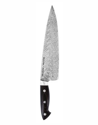 Bob Kramer Euroline SS Damascus Collection Chefs Knife 10 inch 260 mm - BLACK - 10