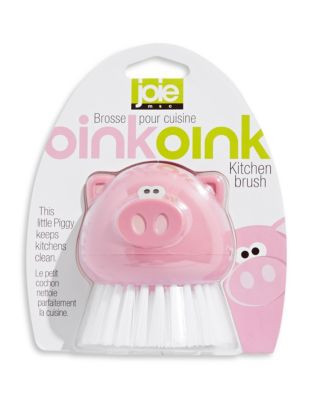 Joie Oink Oink Kitchen Brush - PINK