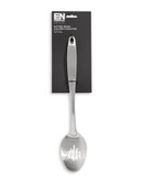 Essential Needs Satin Stainless Steel Slot Spoon - SILVER