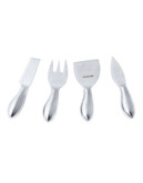 Peugeot Four-Piece Petite Cheese Knife Set - SILVER