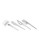 Swissmar Four-Piece Stainless Steel Cheese Knife Set - SILVER