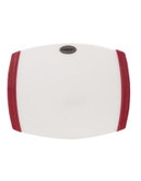 Cuisinart 8 Inchx11 Inch Non-Slip Poly Cutting Board - WHITE/RED