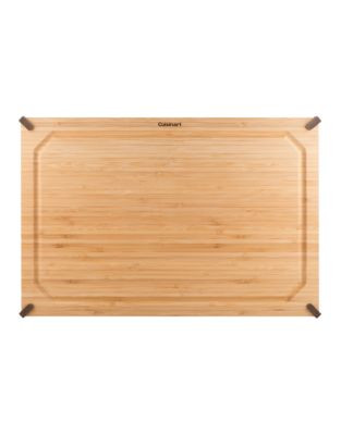 Cuisinart 12 Inchx18 Inch Non-Slip Bamboo Cutting Board - BROWN