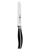 Zwilling J.A.Henckels Twin Cuisine 5 Inch Tomato Bagel Knife with Scalloped Edge - BLACK
