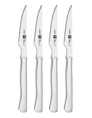 Zwilling J.A.Henckels Twin 4 Piece Stainless Steak Knives - SILVER
