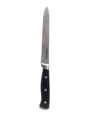 Cuisinart 5.5 Inch Forged Triple Riveted Serrated Utility Knife - BLACK - 5.5