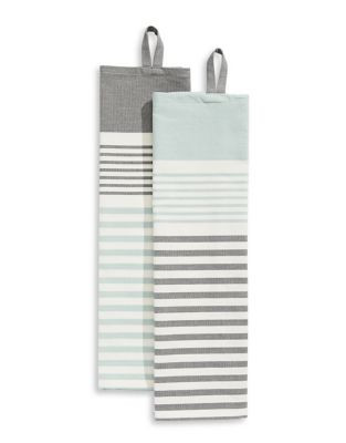 Jamie Oliver Two-Pack Striped Cotton Tea Towels - BLUE