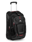 High Sierra Wheeled Backpack with Removable Daypack - BLACK - 22