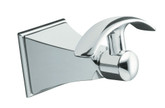 Memoirs Robe Hook With Stately Design in Polished Chrome