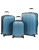 Via Rail Locomotive 2.0 Three-Piece Luggage Set - BLUE - 3PC