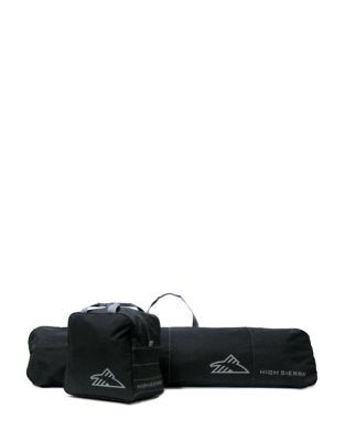 High Sierra Two-Piece Core Series Snowboard Sleeve and Boot Bag Combo - BLACK