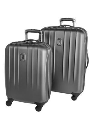 Travelpro Two-Piece Protech 24-Inch and Carry-On Luggage Set - SILVER - 2 PIECE